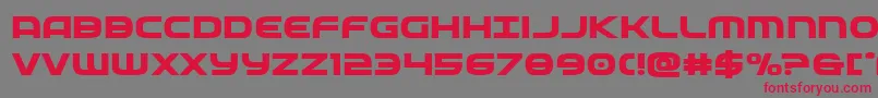 federalserviceboldexpand Font – Red Fonts on Gray Background