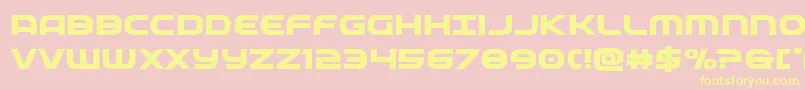 federalserviceboldexpand Font – Yellow Fonts on Pink Background