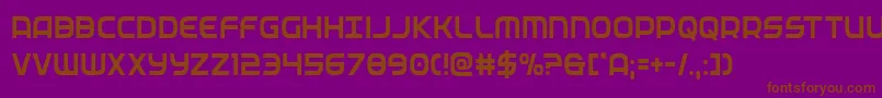 federalservicecond Font – Brown Fonts on Purple Background