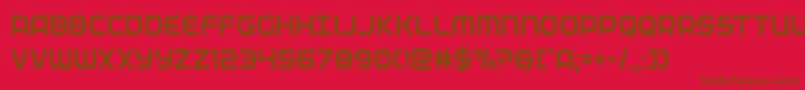 federalservicecond Font – Brown Fonts on Red Background