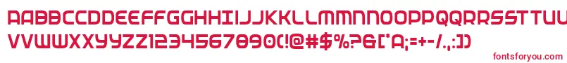 Шрифт federalservicecond – красные шрифты на белом фоне