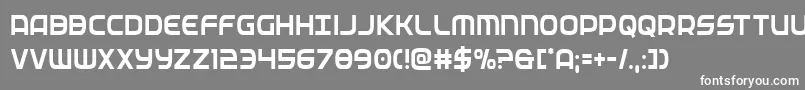federalservicecond Font – White Fonts on Gray Background