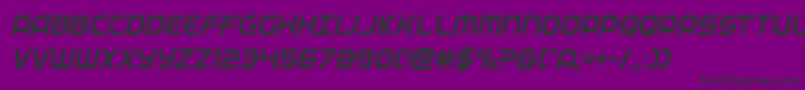 federalservicecondital Font – Black Fonts on Purple Background