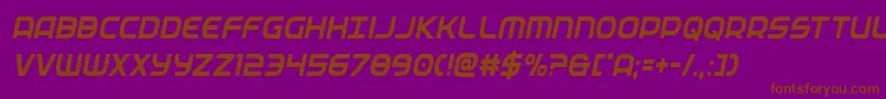 Police federalservicecondital – polices brunes sur fond violet