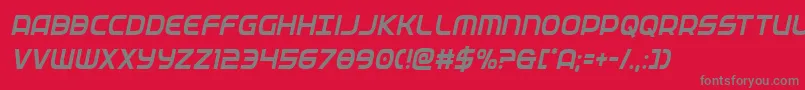 federalservicecondital Font – Gray Fonts on Red Background