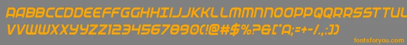 federalservicecondital Font – Orange Fonts on Gray Background
