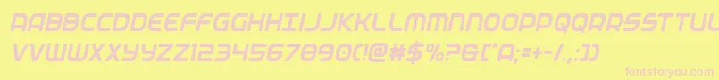 federalservicecondital Font – Pink Fonts on Yellow Background