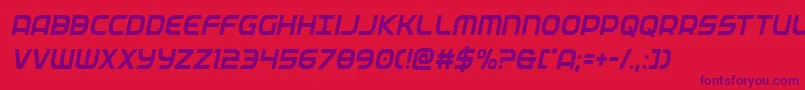 federalservicecondital Font – Purple Fonts on Red Background