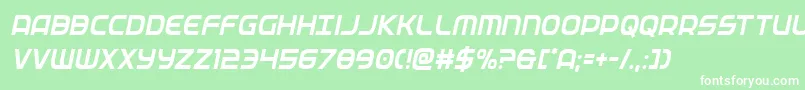 federalservicecondital Font – White Fonts on Green Background