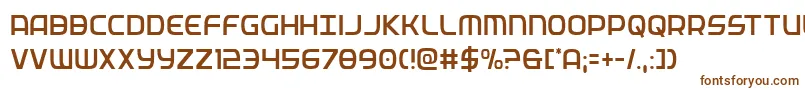 federalservicecondlight Font – Brown Fonts on White Background