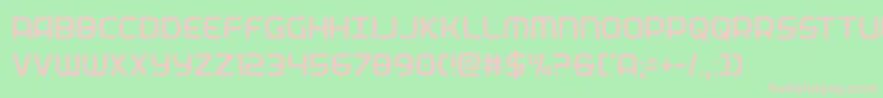 federalservicecondlight Font – Pink Fonts on Green Background