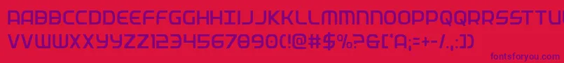 federalservicecondlight Font – Purple Fonts on Red Background