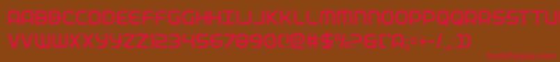 federalservicecondlight Font – Red Fonts on Brown Background