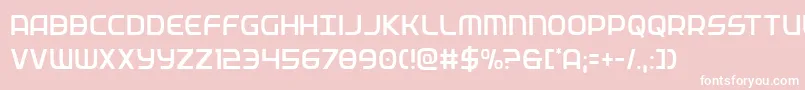 federalservicecondlight Font – White Fonts on Pink Background