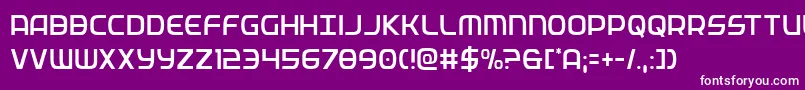 federalservicecondlight Font – White Fonts on Purple Background
