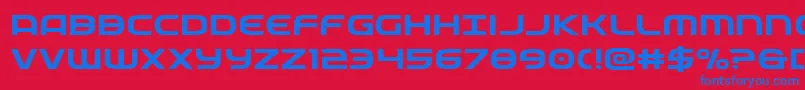 federalserviceexpand Font – Blue Fonts on Red Background