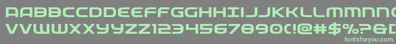 フォントfederalserviceexpand – 灰色の背景に緑のフォント