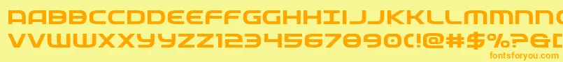 federalserviceexpand Font – Orange Fonts on Yellow Background