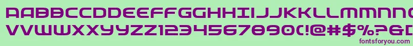 federalserviceexpand Font – Purple Fonts on Green Background