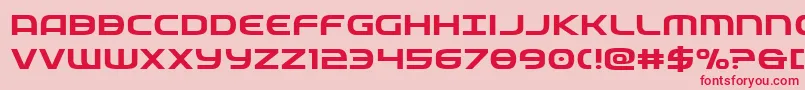 フォントfederalserviceexpand – ピンクの背景に赤い文字