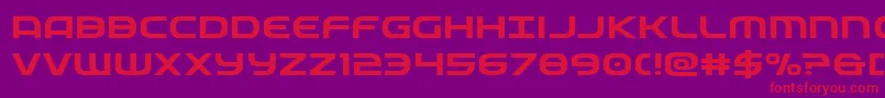 federalserviceexpand Font – Red Fonts on Purple Background