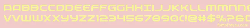 federalserviceexpand Font – Yellow Fonts on Pink Background