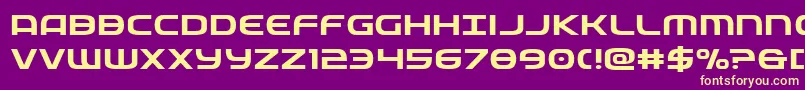 federalserviceexpand Font – Yellow Fonts on Purple Background