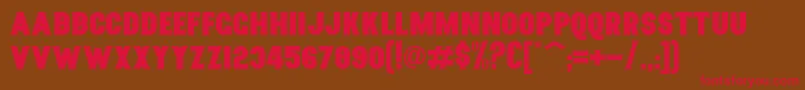 Nurjan Font – Red Fonts on Brown Background