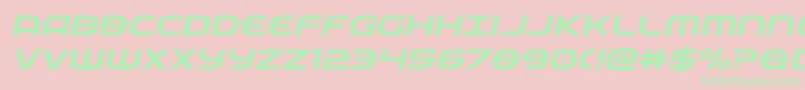 federalserviceexpandital Font – Green Fonts on Pink Background