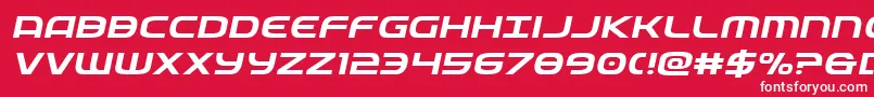 federalserviceexpandital Font – White Fonts on Red Background