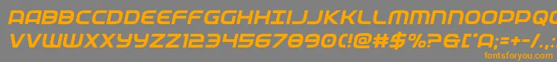 federalserviceital Font – Orange Fonts on Gray Background