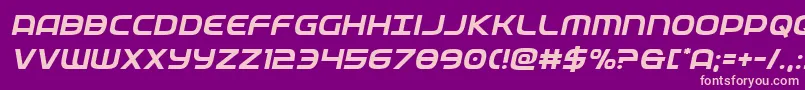 federalserviceital Font – Pink Fonts on Purple Background