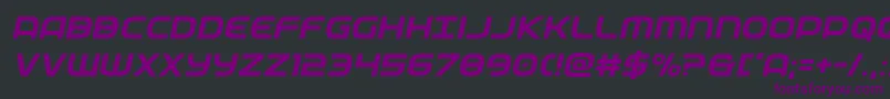 federalserviceital Font – Purple Fonts on Black Background
