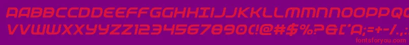 Шрифт federalserviceital – красные шрифты на фиолетовом фоне