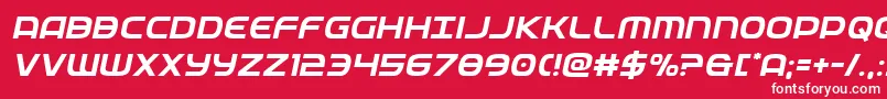 federalserviceital Font – White Fonts on Red Background