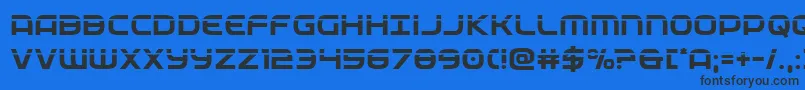federalservicelaser Font – Black Fonts on Blue Background