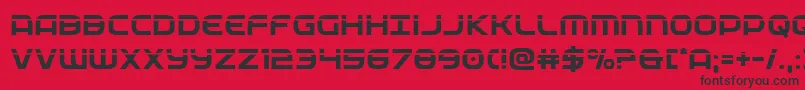 Шрифт federalservicelaser – чёрные шрифты на красном фоне