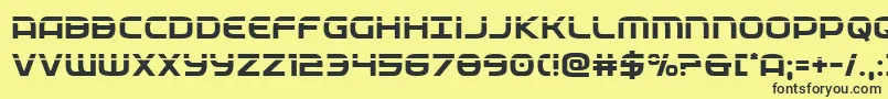 federalservicelaser Font – Black Fonts on Yellow Background