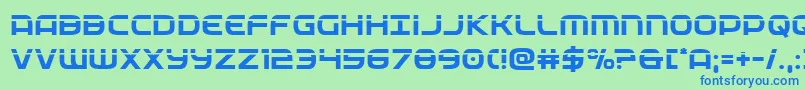 federalservicelaser Font – Blue Fonts on Green Background