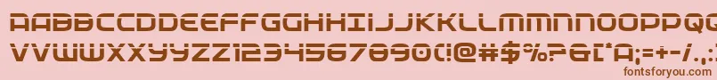 federalservicelaser Font – Brown Fonts on Pink Background