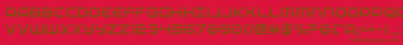 Fonte federalservicelaser – fontes marrons em um fundo vermelho