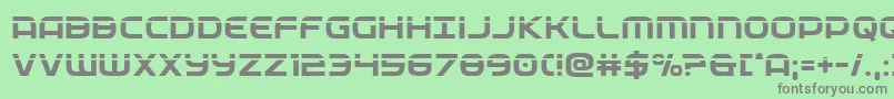 federalservicelaser Font – Gray Fonts on Green Background