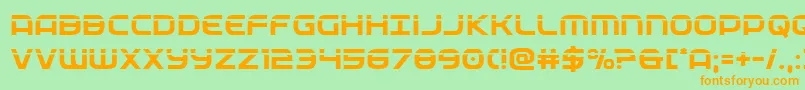 federalservicelaser Font – Orange Fonts on Green Background