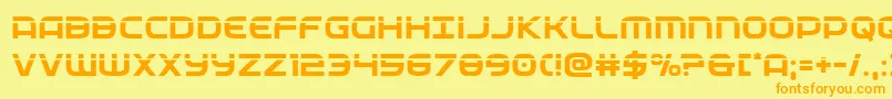 federalservicelaser Font – Orange Fonts on Yellow Background