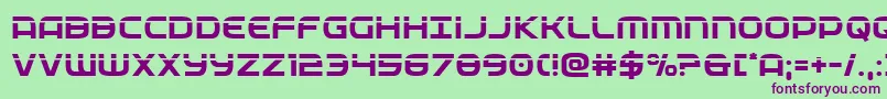 federalservicelaser Font – Purple Fonts on Green Background