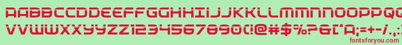 federalservicelaser Font – Red Fonts on Green Background