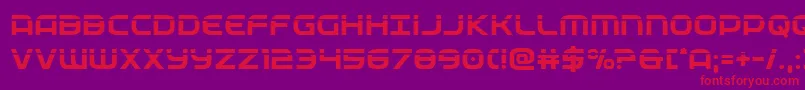 federalservicelaser-fontti – punaiset fontit violetilla taustalla