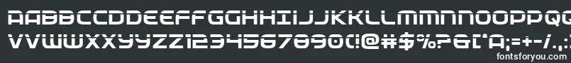 フォントfederalservicelaser – 白い文字