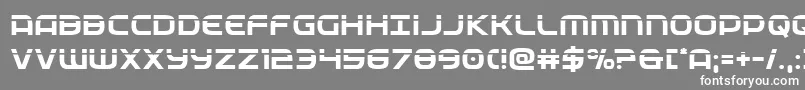 フォントfederalservicelaser – 灰色の背景に白い文字