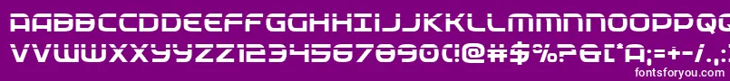 Шрифт federalservicelaser – белые шрифты на фиолетовом фоне